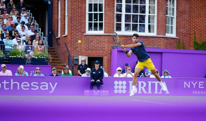 Carlos Alcaraz Cinch Championships, Day 2, Tennis, Queen s Club, London, UK - 18 June 2024  Copyright: xJavierxGarcia Shutterstockx 14543312bt
