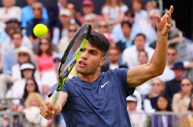 Sport Bilder des Tages Carlos Alcaraz Cinch Championships, Day 2, Tennis, Queen s Club, London, UK - 18 June 2024  Copyright: xJavierxGarcia Shutterstockx 14543312dp