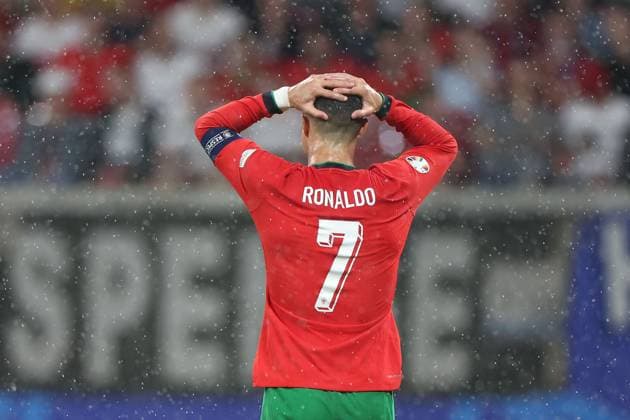 Leipzig Stadium Leipzig, Tuesday, June 18, 2024 UEFA EURO 2024 Germany, Group F stage Matchday 1 Group F Portugal Czechia, Cristiano Ronaldo Portugal disappointed, disappointed looking, dissapointed, sad, frustrated, frustrated, frustrated Copyright: JoaquimxFerreira