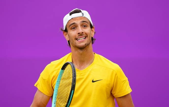 Lorenzo Musetti Cinch Championships, Day 2, Tennis, Queen s Club, London, UK - 18 June 2024  Copyright: xJavierxGarcia Shutterstockx 14543312fh