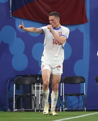 - Portugal v Czech Republic, UEFA EURO, EM, Europameisterschaft,Fussball 2024, Group Stage, Group F, Football Stadium Leipzig, RedBull Arena, Leipzig, Germany - 18th June 2024. GOAL 1-0, Lukas Provod of Czech Republic & Slavia Praha goal celebration. - Portugal v Czech Republic, UEFA Euro 2024, Group Stage, Group F, Football Stadium Leipzig, RedBull Arena, Leipzig, Germany - 18th June 2024. Leipzig, Football Stadium Leipzig RedBull Arena Germany Copyright: xDanxWeirx CP_Portugal_Czechia_73