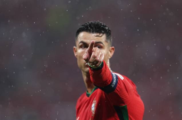 (240619) -- LEIPZIG, June 19, 2024 -- Cristiano Ronaldo of Portugal reacts during the UEFA EURO, EM, Europameisterschaft,Fussball 2024 Group F match between Portugal and the Czech Republic in Leipzig, Germany on June 18, 2024. ) (SP)GERMANY-LEIPZIG-FOOTBALL-EURO2024-PORTUGAL VS THE CZECH REPUBLIC BaixXuefei 