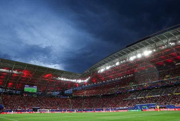 (240619) -- LEIPZIG, June 19, 2024 -- This photo taken on June 18, 2024 shows a general view of the UEFA EURO, EM, Europameisterschaft,Fussball 2024 Group F match between Portugal and the Czech Republic in Leipzig, Germany. ) (SP)GERMANY-LEIPZIG-FOOTBALL-EURO2024-PORTUGAL VS THE CZECH REPUBLIC BaixXuefei 