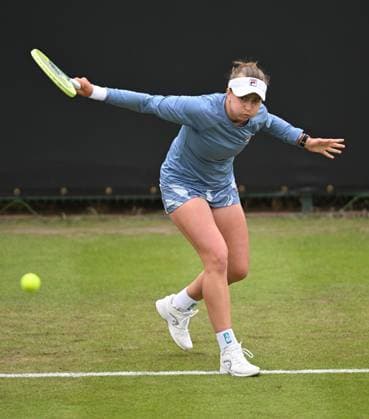 Barbora Krejcikova of the Czech Republic in action during her first round match Rothesay Classic Birmingham, Day 2, Tennis, Edgbaston Priory Club, Birmingham, UK - 18 June 2024  Copyright: xAnnaxGowthorpe Shutterstockx 14543313cz