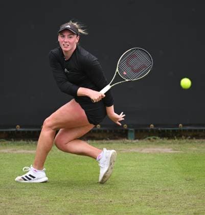 Amelia Rajecki of Great Britain in action during her first round match Rothesay Classic Birmingham, Day 2, Tennis, Edgbaston Priory Club, Birmingham, UK - 18 June 2024  Copyright: xAnnaxGowthorpe Shutterstockx 14543313do