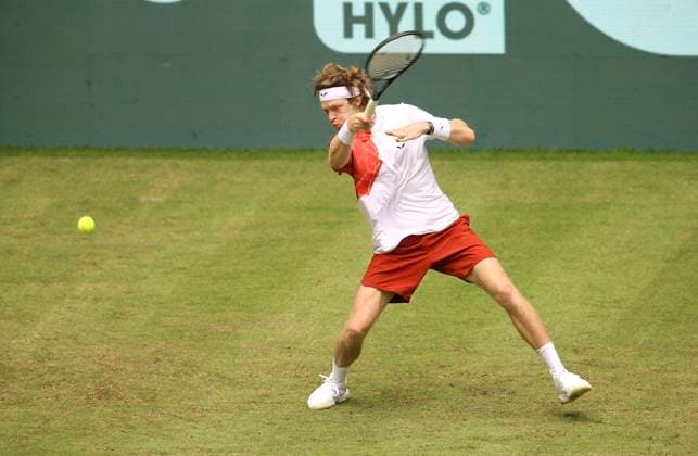 photo Andrey RUBLEV RUS Tennis Tournament Terra Wortmann Cup at Gerry Weber Sportpark OWL Arena in Halle Westfalen Tue 18 06 2024