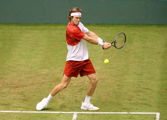 photo Andrey RUBLEV RUS Tennis Tournament Terra Wortmann Cup at Gerry Weber Sportpark OWL Arena in Halle Westfalen Tue 18 06 2024