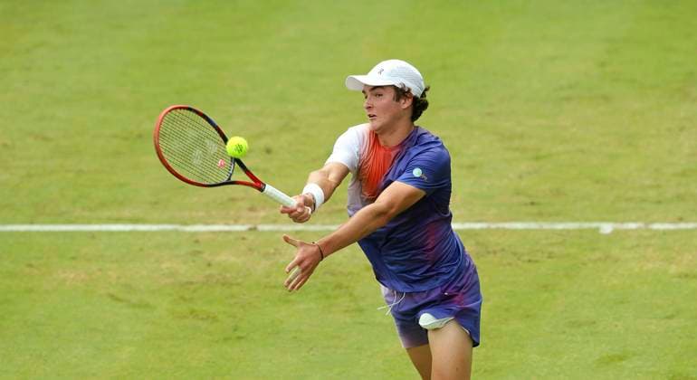 photo Joao FONSECA ITA Tennis Tournament Terra Wortmann Cup at Gerry Weber Sportpark OWL Arena in Halle Westfalen Tue 18 06 2024