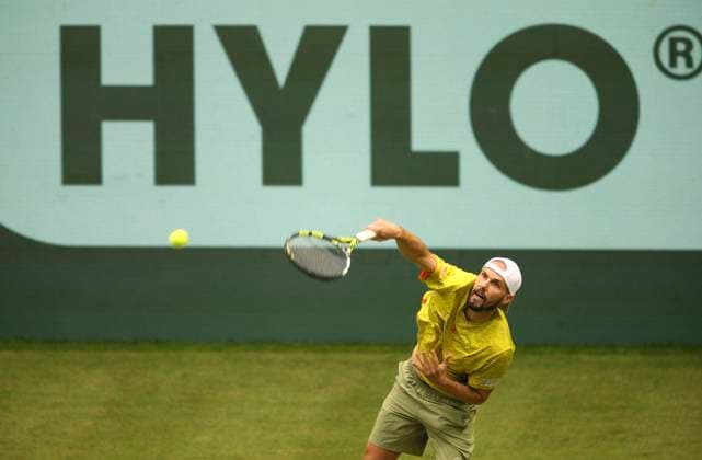 photo Oscar Otte GER loses in 3 sets against Zverev Tennis Tournament Terra Wortmann Cup at Gerry Weber Sportpark OWL Arena in Halle Westfalen Tue 18 06 2024