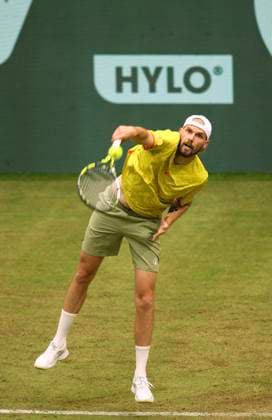 photo Oscar Otte GER loses in 3 sets against Zverev Tennis Tournament Terra Wortmann Cup at Gerry Weber Sportpark OWL Arena in Halle Westfalen Tue 18 06 2024