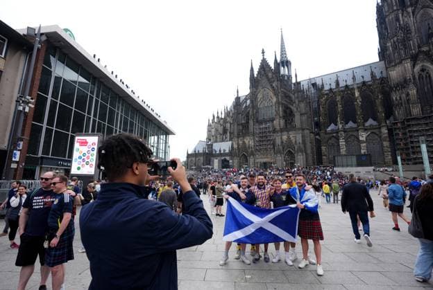 EURO 2024, Scotland - Switzerland, Fans before the match