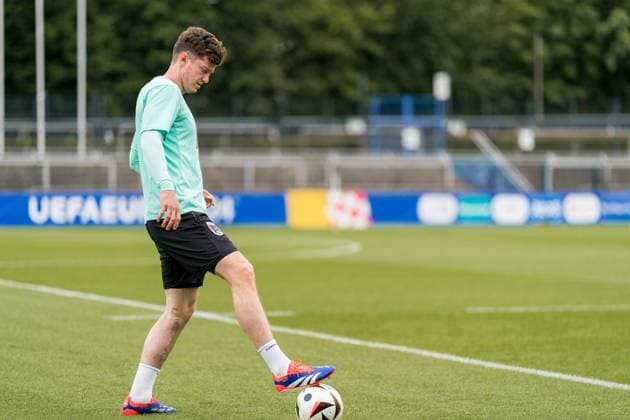 SOCCER - UEFA EURO, EM, Europameisterschaft,Fussball 2024 BERLIN,GERMANY,19.JUN.24 - SOCCER -UEFA EURO 2024, OEFB, Oesterreichischer Fussball-Bund, training. Image shows Michael Gregoritsch (AUT).  GEPAxpictures xJohannesxFriedl