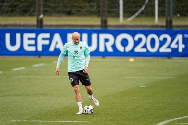 SOCCER - UEFA EURO, EM, Europameisterschaft,Fussball 2024 BERLIN,GERMANY,19.JUN.24 - SOCCER -UEFA EURO 2024, OEFB, Oesterreichischer Fussball-Bund, training. Image shows Gernot Trauner (AUT).  GEPAxpictures xJohannesxFriedl