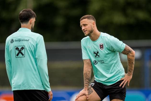 SOCCER - UEFA EURO, EM, Europameisterschaft,Fussball 2024 BERLIN,GERMANY,19.JUN.24 - SOCCER -UEFA EURO 2024, OEFB, Oesterreichischer Fussball-Bund, training. Image shows Marko Arnautovic (AUT).  GEPAxpictures xJohannesxFriedl