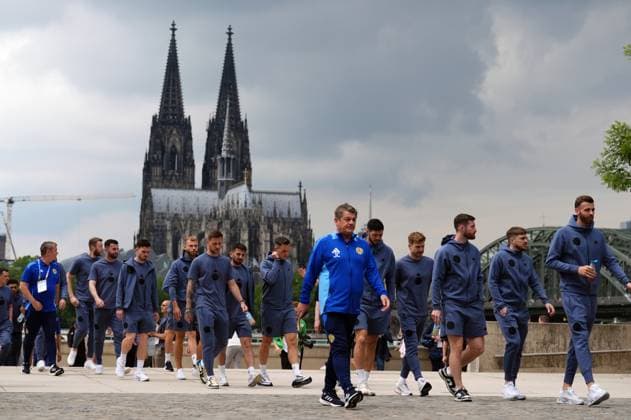 EURO 2024, Scotland - Switzerland, Team Walk