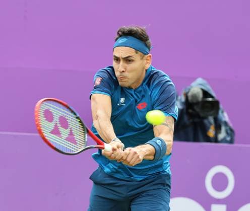 TENNIS - ATP, Tennis Herren Queen s Club Championships 2024 LONDON,ENGLAND,20.JUN.24 - TENNIS - ATP World Tour, Queen s Club Championships. Image shows Alejandro Tabilo (CHI).  GEPAxpictures xAlanxGrieves