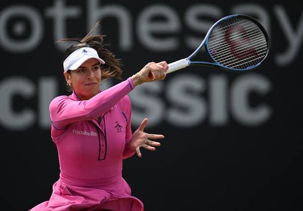 Ajla Tomljanovic of Australia in action during her second round match Rothesay Classic Birmingham, Day 3, Tennis, Edgbaston Priory Club, Birmingham, UK - 19 June 2024  Copyright: xAnnaxGowthorpe Shutterstockx 14543326v