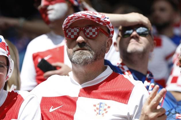 HAMBURG, Volkspark Stadium ,19-06-2024 , European Football Championship Euro2024, Group stage match no.15 between Croatia and Albania, Fans of Croatia Croatia - Albania (Euro2024)  x25531282x Copyright: