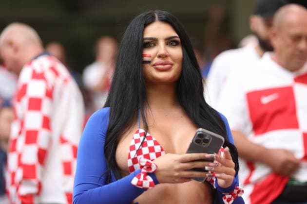 Croatia fan Croatia v Albania, UEFA European Championship, EM, Europameisterschaft 2024, Group B, Football, Volksparkstadion, Hamburg, Germany, 19 Jun 2024 EDITORIAL USE ONLY No use with unauthorised audio, video, data, fixture lists, club league logos or live services. Online in-match use limited to 120 images, no video emulation. No use in betting, games or single club league player publications. Copyright: xPaulxCurrie Shutterstockx 14543648e