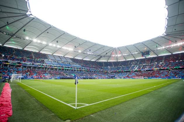 Croatia v Albania: Group B - UEFA EURO, EM, Europameisterschaft,Fussball 2024 HAMBURG, GERMANY - JUNE 19: General view of the stadium ahead the UEFA EURO 2024 group stage match between Croatia and Albania at Volksparkstadion on June 19, 2024 in Hamburg, Germany. LukaxStanzl PIXSELL