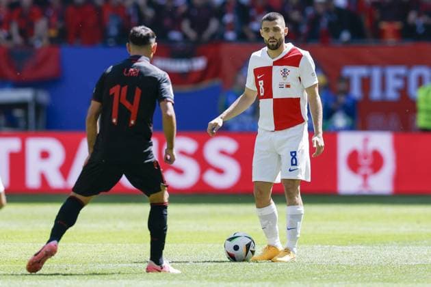 HAMBURG, Volkspark Stadium ,19-06-2024 , European Football Championship Euro2024, Group stage match no.15 between Croatia and Albania, Croatia player Mateo Kovacic Croatia - Albania (Euro2024)  x25531813x Copyright: