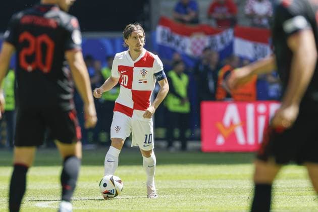 HAMBURG, Volkspark Stadium ,19-06-2024 , European Football Championship Euro2024, Group stage match no.15 between Croatia and Albania, Croatia player Luka Modric Croatia - Albania (Euro2024)  x25531815x Copyright: