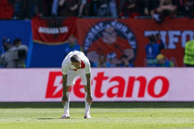 HAMBURG, Volkspark Stadium ,19-06-2024 , European Football Championship Euro2024, Group stage match no.15 between Croatia and Albania, Croatia player Marcelo Brozovic after the 0-1 Croatia - Albania (Euro2024)  x25531888x Copyright: