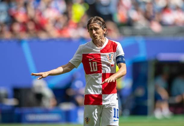 Football, Men, Season 2023 24, Euro 2024 Group B 2 Matchday in Hamburg, Croatia Albania, Luka Modric Croatia , 19 06 2024, Copyright: xSebastianxRäppold MatthiasxKochx