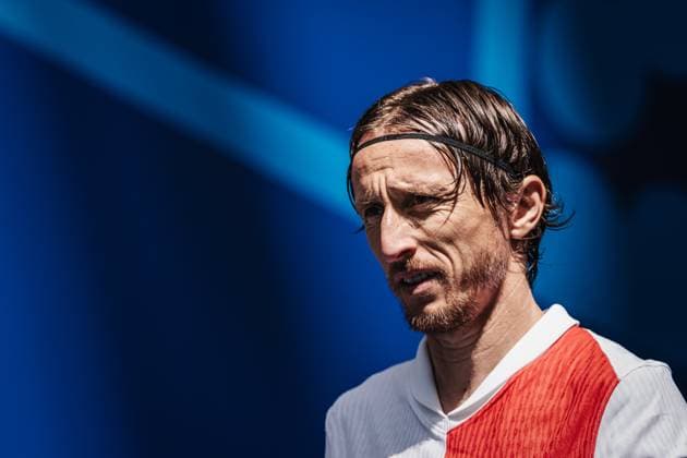 Soccer Men UEFA European Football Championship 2024 Group B Croatia vs Albania 19 06 2024 Luka Modric 10, Croatia entering the Arena Hamburg Volksparkstadion Hamburg Germany