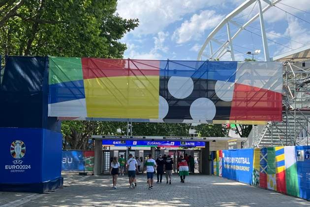Entrance to Stuttgart stadium 19 06 2024 Germany vs Hungary, EURO2024, Group A, M14, EM Arena Stuttgart