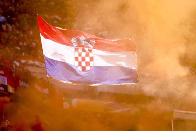 HAMBURG, Volkspark Stadium ,19-06-2024 , European Football Championship Euro2024, Group stage match no.15 between Croatia and Albania, Flag of Croatia Croatia - Albania (Euro2024)  x25532721x Copyright: