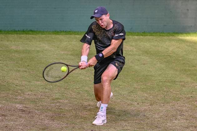 Dominik Koepfer GER 19 06 2024 Tennis Terra Wortmann Open, ATP World Tour 500, , OWL ARENA, Halle Westfalen , NRW Germany Copyright: xpepphotox xPeterxEppingerx pep00321, pep_20240619_hm