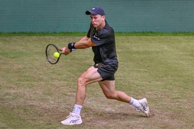 Dominik Koepfer GER 19 06 2024 Tennis Terra Wortmann Open, ATP World Tour 500, , OWL ARENA, Halle Westfalen , NRW Germany Copyright: xpepphotox xPeterxEppingerx pep00321, pep_20240619_hm