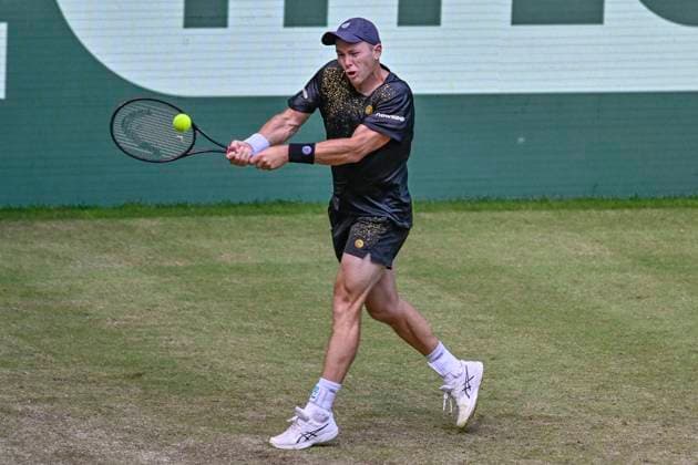 Dominik Koepfer GER 19 06 2024 Tennis Terra Wortmann Open, ATP World Tour 500, , OWL ARENA, Halle Westfalen , NRW Germany Copyright: xpepphotox xPeterxEppingerx pep00321, pep_20240619_hm