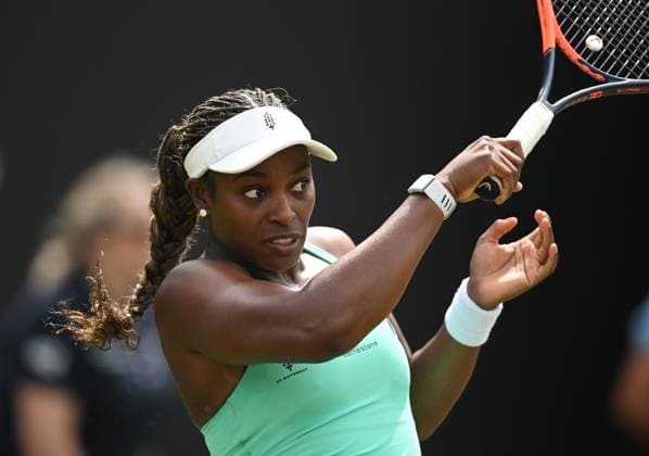 Sloane Stephens of the USA in action during her second round match Rothesay Classic Birmingham, Day 3, Tennis, Edgbaston Priory Club, Birmingham, UK - 19 June 2024  Copyright: xAnnaxGowthorpe Shutterstockx 14543326am
