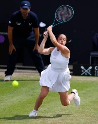 19th June 2024; Edgbaston Priory Club, Birmingham, England: Rothesay Tennis Classic Birmingham, Day 3; Elizabetta Cocciaretto (ITA) in her womens singles match against Sloane Stephens (USA)  ActionPlus12656848 RogerxEvans