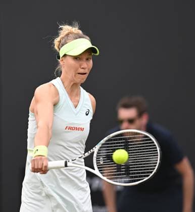 Viktorija Golubic of Switzerland in action during her second round match Rothesay Classic Birmingham, Day 3, Tennis, Edgbaston Priory Club, Birmingham, UK - 19 June 2024  Copyright: xAnnaxGowthorpe Shutterstockx 14543326aw