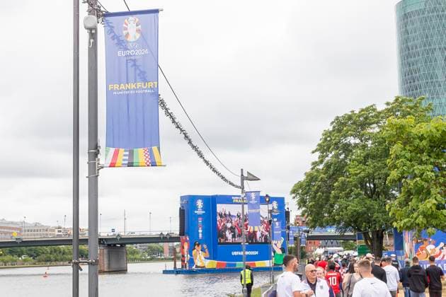 Fan Zone Fan Mile Frankfurt am Main, 19 06 2024 Frankfurt, EUro 2024 Fan Zone Fan Mile Frankfurt, Frankfurt am Main, Fan Zone Fan Mile, 19 6 2024 Copyright: xBEAUTIFULxSPORTS Gawlikx