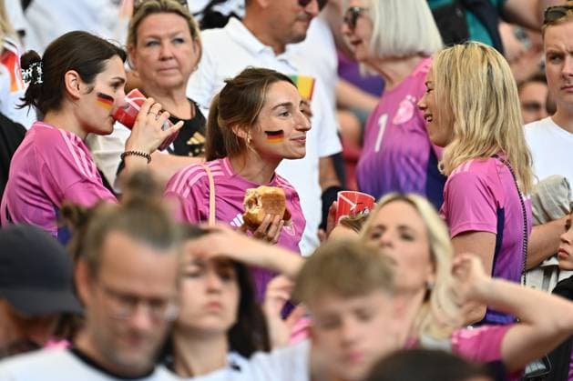 19 06 2024, xscotx, European Football Championship 2024, Germany Hungary, emspor, v l Lena Wurzenberger girlfriend of Julian Nagelsmann Germany, coach Stuttgart