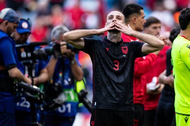 UEFA EURO 2024 Albania Croatia 19 06 2024 Mario Mitaj Albania, 3 UEFA EURO 2024 Albania Croatia Volksparkstadion, Hamburg 19 06 2024 Copyright: xBEAUTIFULxSPORTS Buriakovx