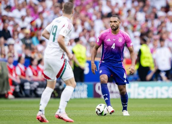 240619 Jonathan Tah of Germany during the UEFA Euro 2024 Football Championship match between Germany and Hungary on June 19, 2024 in Stuttgart Photo Jesper Zerman BILDBYRAN kod JZ JZ0542 fotboll football soccer fotballs em europamästerskap em uefa euro uefa european football championship euro 2024 tyskland germany hungary bbeng  Copyright: JESPERxZERMAN BB240619JZ031