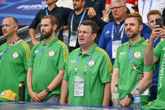 19 06 2024, xscotx, European Football Championship 2024, Germany Hungary, emspor, v l Hubertus Heil Stuttgart