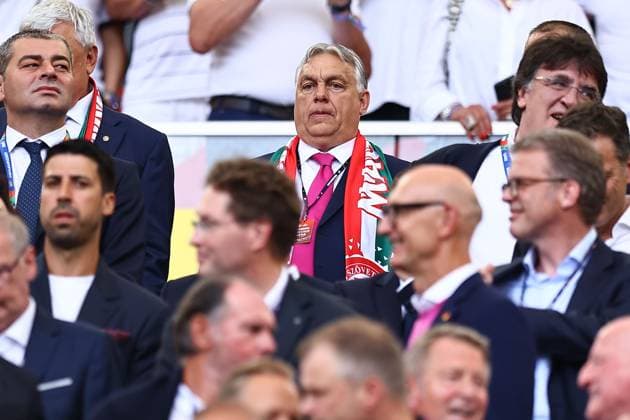 Viktor Orban President of Hungary Germany v Hungary, UEFA European Championship, EM, Europameisterschaft 2024, Group A, Football, Stuttgart Arena, Stuttgart, Germany, 19 Jun 2024 EDITORIAL USE ONLY No use with unauthorised audio, video, data, fixture lists, club league logos or live services. Online in-match use limited to 120 images, no video emulation. No use in betting, games or single club league player publications. Copyright: xMichaelxZemanek Shutterstockx 14543652aj
