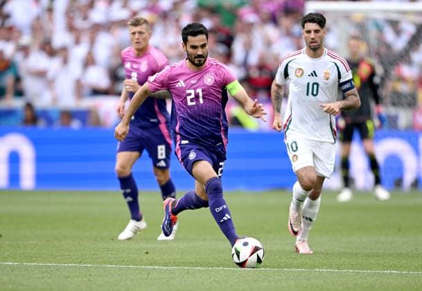 Football Euro 2024 Group A 19 06 2024 Germany Hungary Ilkay Guendogan left, Germany vs Dominik Szoboszlai right, Hungary