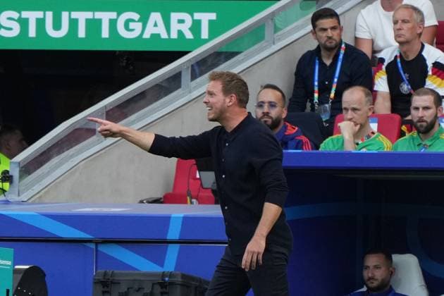 National coach Julian Nagelsmann Germany Germany gives instructions Stuttgart 19 06 2024 Germany vs Hungary, EURO2024, Group A, M14, EM Arena Stuttgart