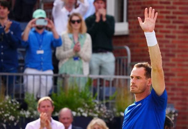 Andy Murray is forced to retire with an injury in the first set Cinch Championships, Day 3, Tennis, Queen s Club, London, UK - 19 June 2024  Copyright: xJavierxGarcia Shutterstockx 14543332ao