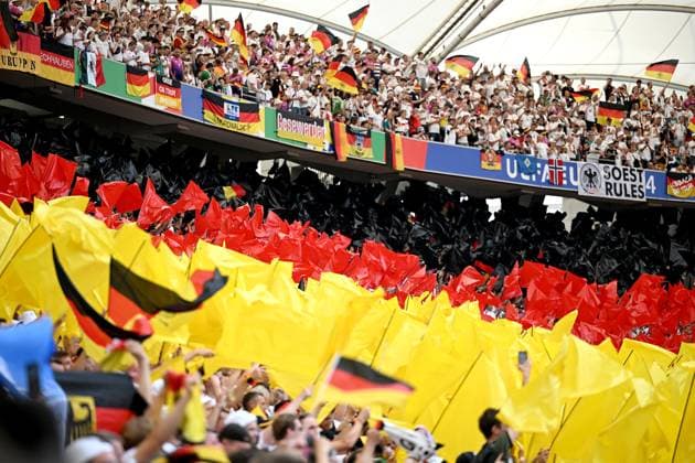 Football Euro 2024 Group A 19 06 2024 Germany Hungary Germany fans in Stuttgart stadium