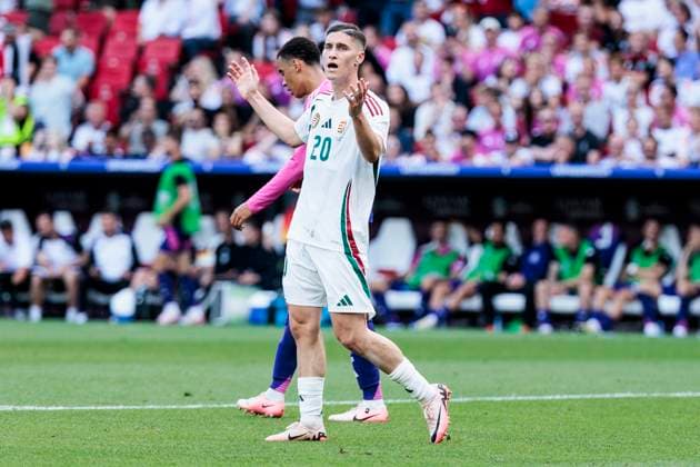 UEFA EURO 2024 Germany Hungary 19 06 2024 Roland Sallai Hungary, 20 disappointed about his disallowed goal UEFA EURO 2024 Germany Hungary Stuttgart Arena, Stuttgart on 19 06 2024 Copyright: xBEAUTIFULxSPORTS Wunderlx