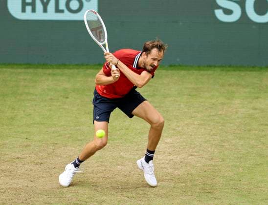 photo No. 3 seed Daniil MEDVEDEV loses in 3 sets against Zhizhen ZHANG CHN Tennis Tournament Terra Wortmann Cup at Gerry Weber Sportpark OWL Arena in Halle Westfalen Wed 19 06 2024