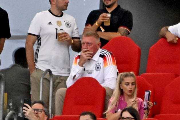 19 06 2024, xpsx, European Football Championship 2024, Germany Hungary emspor, v l Boris Becker DFL DFB REGULATIONS PROHIBIT ANY USE OF PHOTOGRAPHS as IMAGE SEQUENCES and or QUASI VIDEO Stuttgart